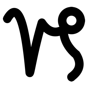 Capricorn3-Zodiac-Sign-Symbol-Glyph-Icon300-Blk An image of Capricorn Sign and capricorn3 zodiac sign symbol glyph icon300 blk. Welcome to the Capricorn Sign.