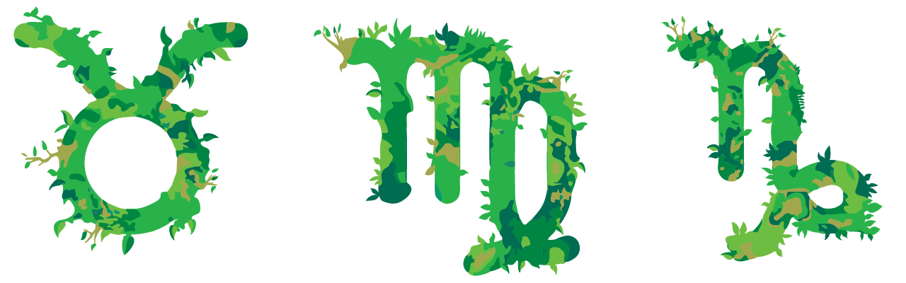 Earth-Sign-Elements-Banner An image of Earth Signs and earth sign elements banner. Ah, those dependable, reliable earth signs of the zodiac.