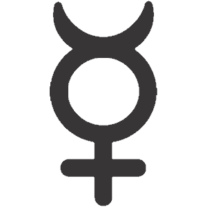 Mercury-Glyph-Icon An image of Mercury Sign and mercury glyph icon. Let’s take a look at Mercury and Mercury Signs.