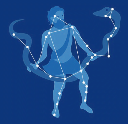 Ophiuchus-The-Serpent-Bearer An image of Ophiuchus Sign and ophiuchus the serpent bearer. A Guide to Ophiuchus Zodiac Sign