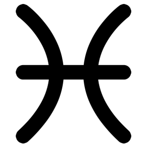 Pisces-Zodiac-Sign-Symbol-Glyph-Icon300-Blk An image of Pisces Sign and pisces zodiac sign symbol glyph icon300 blk. Welcome to the Pisces Sign.