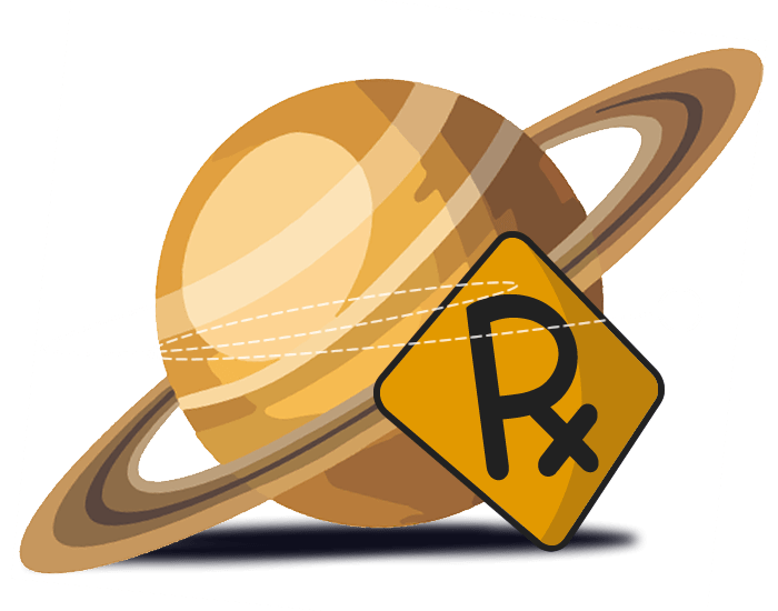 Saturn-Retrograde-Icon-Glyph-Logo An image of Planetary Retrogrades and saturn retrograde icon glyph logo. Welcome to our guide to Planetary Retrogrades.