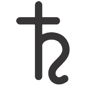 Saturn2-Glyph-Icon An image of Saturn Sign and saturn2 glyph icon. Let’s take a look at Saturn and Saturn Signs.