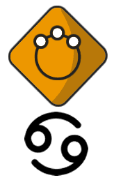 An image of Stellium and cancer stellium icon. The Guide To Stellium Astrology