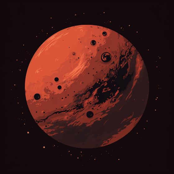 Mars Meaning Illustration