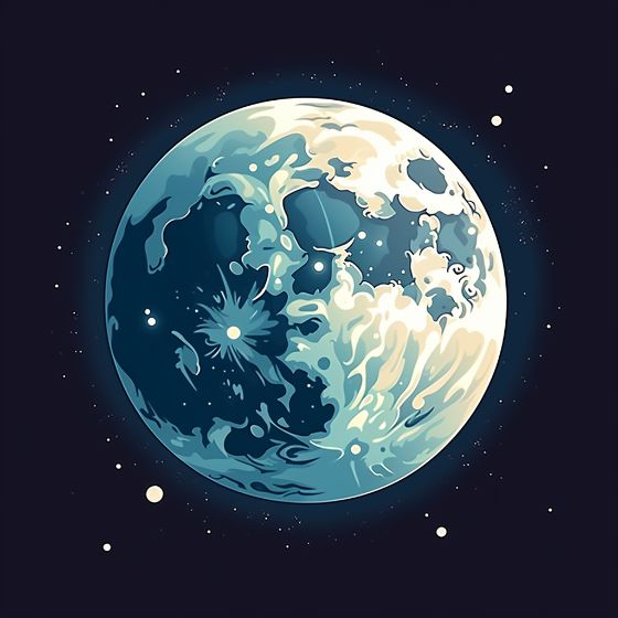 The Moon Meaning Illustration
